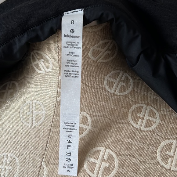Like New Lululemon Forever Warm Jacket in Black - Picture 12 of 15